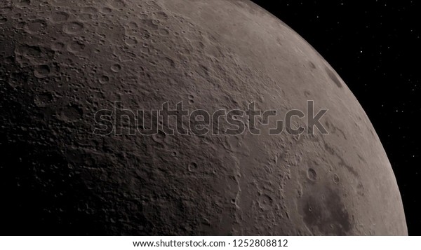 Half Moon Background / Realistic moon / The Moon is an astronomical ...