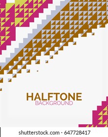 Halftone color texture background