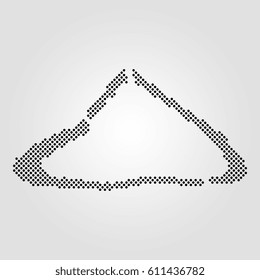 Halftone Dot Map Of Kingman Reef