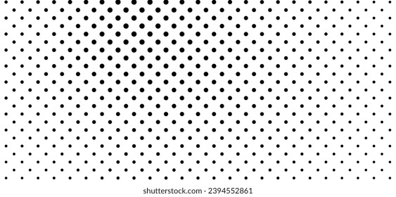 Halftone dots pattern background. Monochrome dot textures. Abstract black and white dots. Line dots. Simple vintage and retro illustration design.