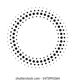 Circle Fade Dot Effect Halftone Dots Stock Vector (Royalty Free ...