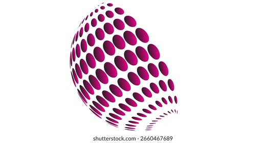 Halftone Vector Illustrator Abstract Design for Multipurpose use. Sphere abstract vector gradient color logo design template. Business Technology circle icon.