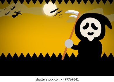 Halloween background with copyspace