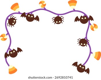 Halloween Bat, Spider String Lights Decoration