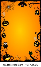 Halloween Card Template Stock Illustration 401790025 | Shutterstock