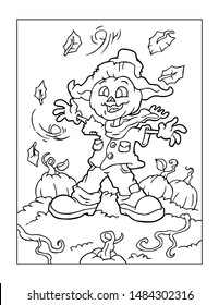 Halloween Coloring Page For Kids