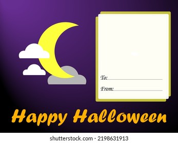 Halloween Gift Card Tag Sticky