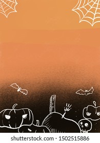 Halloween Hand Drawing Background Illustration