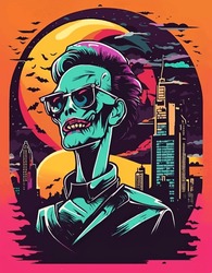 Halloween Monster - Zombie Portrait