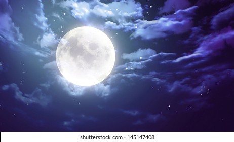 Halloween Moon Background Suitable Halloween Concept Stock Illustration ...