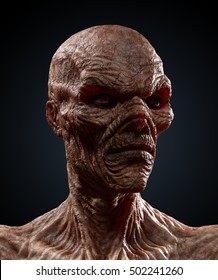 Halloween Portraits : My friend "Wrinkles" the zombie. Regal Portrait. Highly detailed 3D render. 
