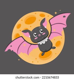 halloween poster bat moon wallpaper