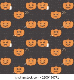 Halloween Pumpkins , Jack O Lantern Seamless Background Craving Pumpkins With Halloween Decorations