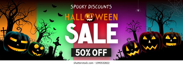 Halloween Sale Banner -50% - Advertisement