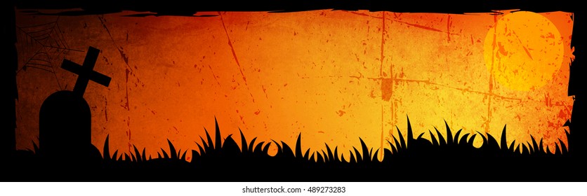 royalty free stock illustration of halloween web site header banner halloween web site