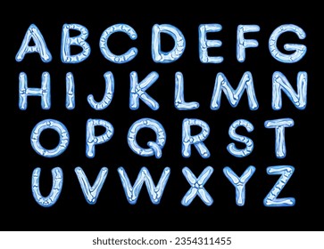 Halloween x-ray alphabet clipart set,hand drawn letters illustration for halloween designs,decoration,invitations,cards,banners,prints,Cute x-ray abc graphics isolated on black background