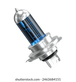 Halogen bulb for 3d colored vehicle blue