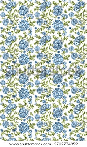 Hand block printable design patten