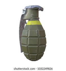 Hand Bomb Frag Grenade Green Metal Stock Illustration 1032249826 ...