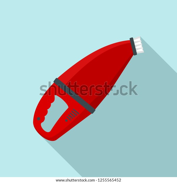 Hand car vacuum cleaner icon.\
Flat illustration of hand car vacuum cleaner icon for web\
design
