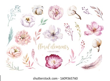 水彩ボケ花輪 ボヘミアの自然体 白い背景に葉 羽 花 芸術的な装飾イラスト 日付 結婚式のデザイン バレンタインデーを保存する のイラスト素材 Shutterstock