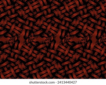 A hand drawing pattern made of red and black