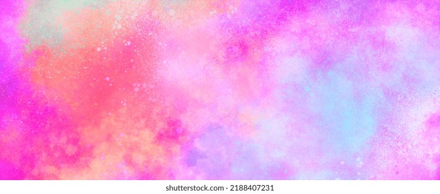 Hand Drawn Abstract Background Texture Material With Bright Pink Spray