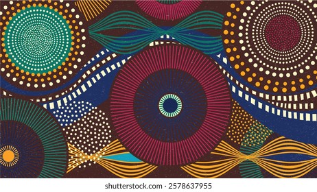 Hand drawn abstract seamless pattern, ethnic background, simple style - great for textiles, banners, wallpapers, wrapping - vector design