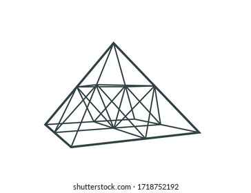 Similar Images, Stock Photos & Vectors of Clear glass pyramid on a ...