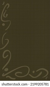 hand drawn batik border pattern 