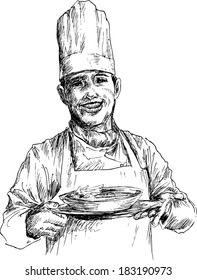 Hand Drawn Chef