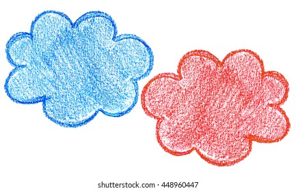 雲 クレヨン のイラスト素材 画像 ベクター画像 Shutterstock
