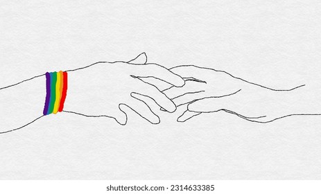 Hand drawn couple line art vector illustration  Happy together  Lovers outline drawing  Couple Lgbt concept  Lesbian Couple line illustration  Love print  LGBTQ+