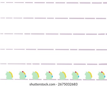 hand drawn dinosaur pattern background, notebooks