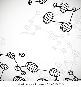 Hand Drawn DNA Molecule