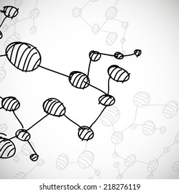 Hand Drawn DNA Molecule