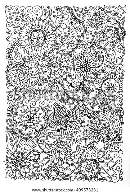 Hand Drawn Doodle Black White Background Stock Illustration 409573231 ...