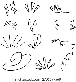 Hand drawn doodle elements