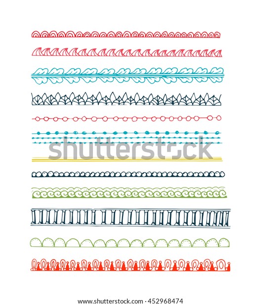 Hand drawn, doodle style brushes for your\
creative decorative design. Decorative brushes for your\
dividers,borders, ornaments.\
illustration.