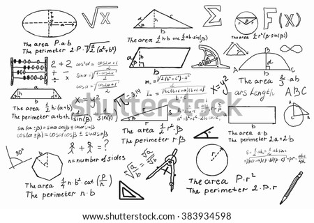 Hand drawn geometry set