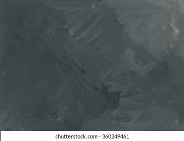 Hand Drawn Gray Gouache Texture Background.