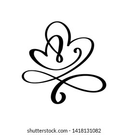 Heart Love Sign Vector Illustration Romantic Stock Vector (Royalty Free ...