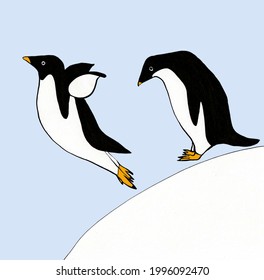 ペンギン イラスト 泳ぐ Images Stock Photos Vectors Shutterstock