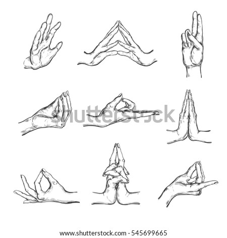 mudras drawing