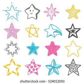 Hand Drawn Star Doodle Element