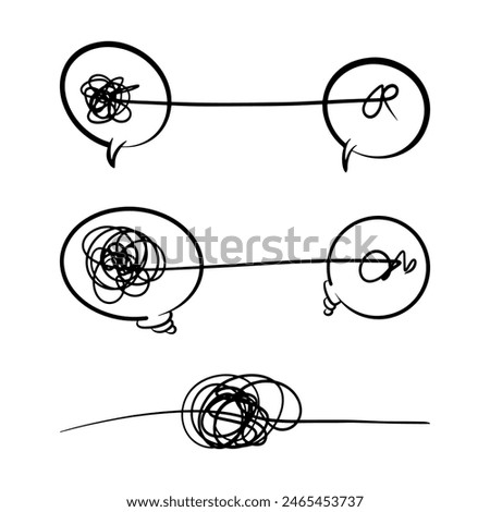 hand drawn tangled scribble sketch. Abstract doodle with line art.