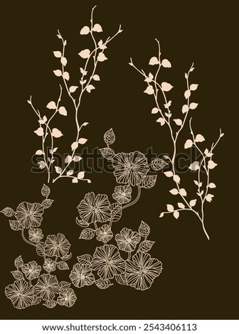 Hand drawn unique vector object