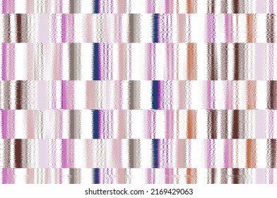 Hand Drawn Watercolor Checked Seamless Pattern. Abstract Style Plaid, Gingham Cloth, Stripes Tartan. Colorful Background. Suits For Textile, Fabric Covers, Packaging And Gift Wrap. Trendy Illustration