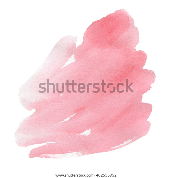 Hand Drawn Watercolor Stain Pastel Natural Stock Illustration