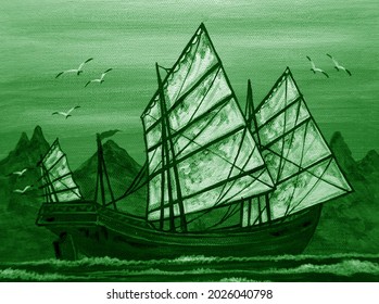 sailboat painting feng shui